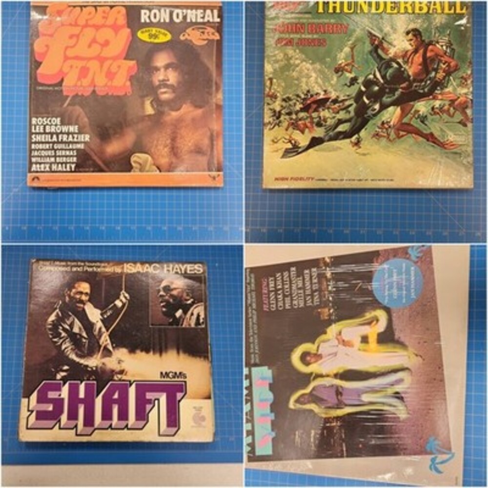 Lot of 4 Soundtrack Vinyl Records LP Motion Picture Artists Buddah Collins